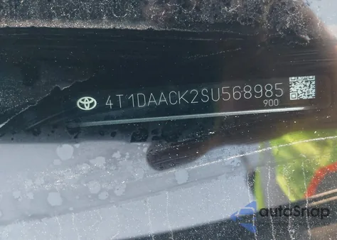 2025 Toyota Camry Xse/Xle/Le/Se из США, поврежденный, VIN 4T1DAACK2SU568985